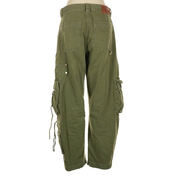 Gap × Cult Gaia Cargo Barrel Pants in Olive Green 6 NWT - Picture 5 of 6